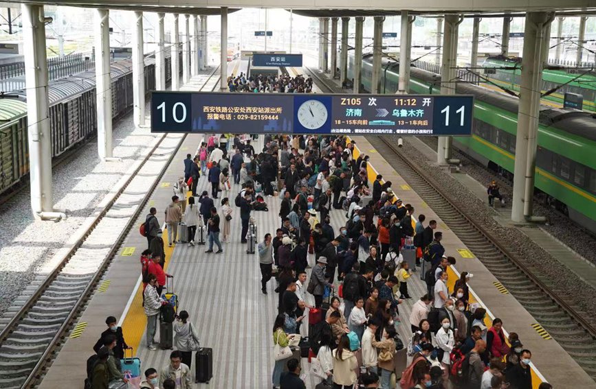 创历史新高！五一假期陕西铁路预计发送旅客超400万人次